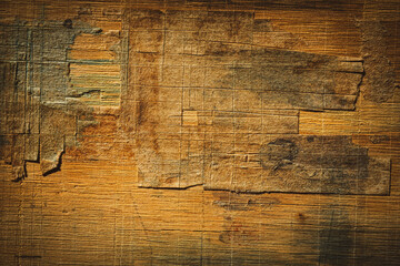 Wood with peeling tape background texture