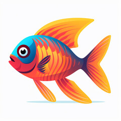 Colorful Fish Artwork Underwater Fantasy