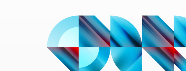 Immerse in minimalistic charm - squares and circles converge in perfect balance. With subdued palette, tiled arrangement creates atmosphere of quiet sophistication, embodying contemporary elegance