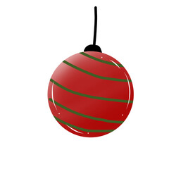 red christmas ball