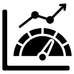 Performance Metrics Glyph Icon