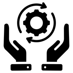 Change Management Glyph Icon