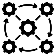 Interoperability Glyph Icon