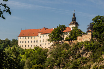 Fototapeta na wymiar View of Bechyne castle, Czech Republic