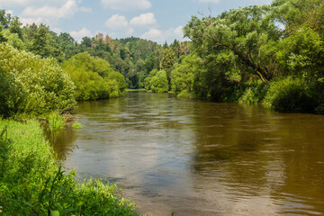 Luznice river near Bechyne, Czech Republic