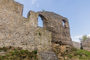 Fototapeta na wymiar Dobronice castle ruin, Czech Republic