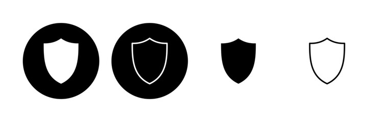 Shield icon set. Protection icon vector. Security vector icon