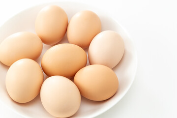 皿に盛られた卵