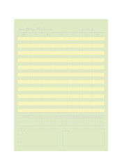 (Soft pastel) Financial Bill Tracker Planner. 