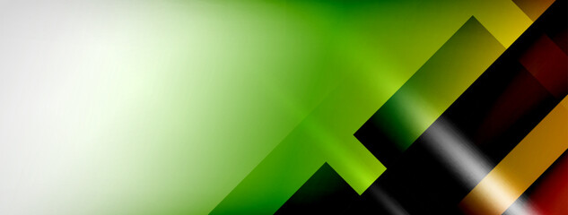 Light and shadow squares and lines abstract background