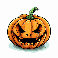 Spooky Halloween pumpkin carving