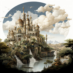 Luxurious white empire