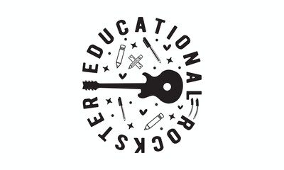 Educational rockstar svg, Teacher SVG, Teacher T-shirt, Teacher Quotes T-shirt bundle, Back To School svg, Hello School Shirt, School Shirt for Kids, Silhouette, Cricut Cut Files