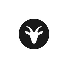Goat Farm Icon or Goat Farm symbol Vector Isolated. Best goat icon template. Simple design for goat farm icon or goat farm label.
