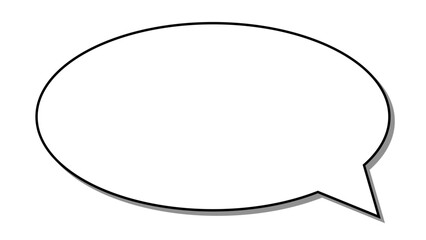 吹き出し影付き