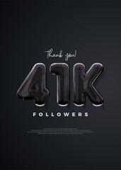 Thank you followers 41k, elegant design with strong black color.