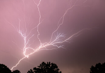 lightning in the sky