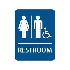Restroom sign
