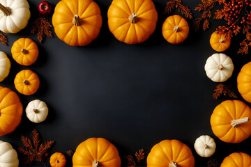 Thanksgiving Delight, Poster Perfect for Fall , AI Generated