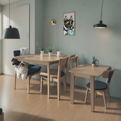 modern dining room, table, room, chair, kitchen, home, furniture, dining, design
