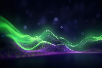 Obraz premium abstract futuristic background with pink blue glowing neon moving high speed wave lines and bokeh lights. Data transfer concept Fantastic wallpaper