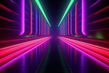 abstract futuristic background with pink blue glowing neon moving high speed wave lines and bokeh lights. Data transfer concept Fantastic wallpaper