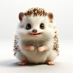3d cartoon cute hedgehog