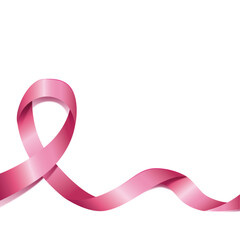 Pink Ribbon Breast Cancer Day.  celebration valentines day Vector EPS10