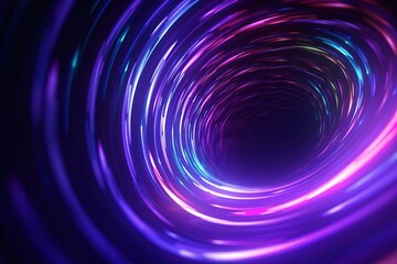 Obraz premium abstract futuristic background with pink blue glowing neon moving high speed wave lines and bokeh lights. Data transfer concept Fantastic wallpaper