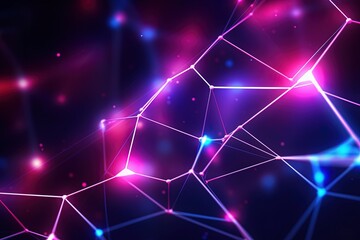 abstract futuristic background with pink blue glowing neon moving high speed wave lines and bokeh lights. Data transfer concept Fantastic wallpaper