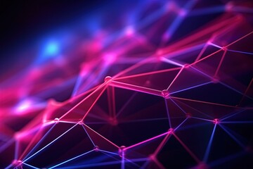 abstract futuristic background with pink blue glowing neon moving high speed wave lines and bokeh lights. Data transfer concept Fantastic wallpaper