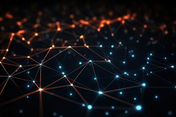 Obraz premium abstract futuristic background with pink blue glowing neon moving high speed wave lines and bokeh lights. Data transfer concept Fantastic wallpaper