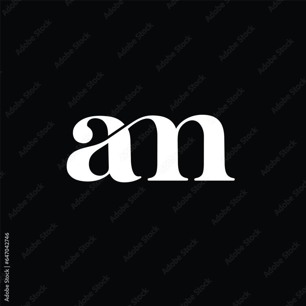 Poster am monogram logo