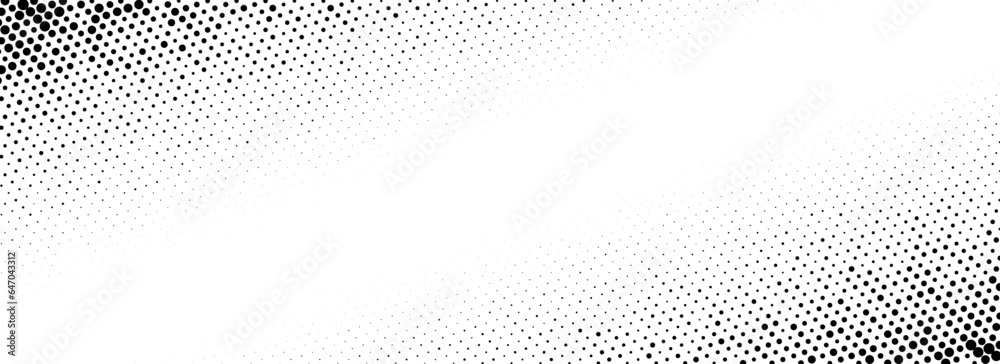 Poster corner halftone texture. dotted gradient pattern background. abstract faded pop art wallpaper. vanis