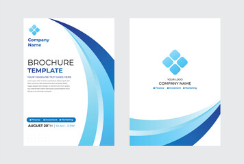 Brochure template flyer design vector background