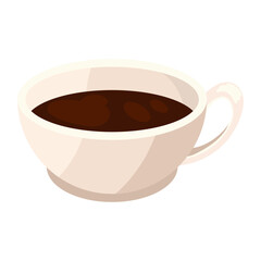 coffee mug white background icon design