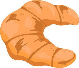 croissant baked bread icon design