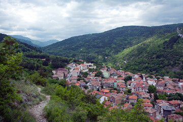 View from chapel St. Petka to the town of Asenovgra