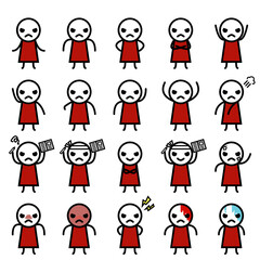 赤い服を着た憤怒する人