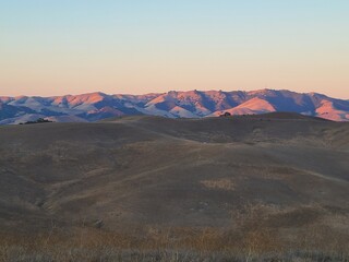 Last light in the hills of Morgan Territory Open Space, Livermore, California