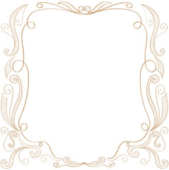 Hand Drawn Frame Label Vintage