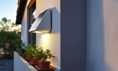 Small solar powered led light with motion sensor...