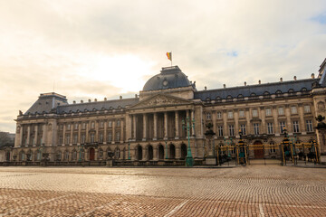 Obraz premium Facade of the Royal Palace in Brussels, Belgium
