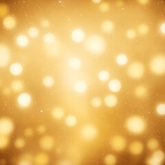 golden Christmas background with snowflakes