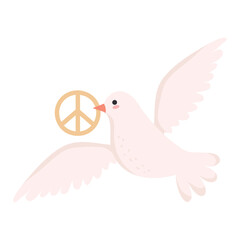 world peace day dove sign