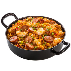 Fototapeta premium Jambalaya, transparent background, isolated image, generative AI 