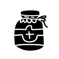 jar bottle silhouette icon