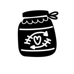 jar bottle silhouette icon