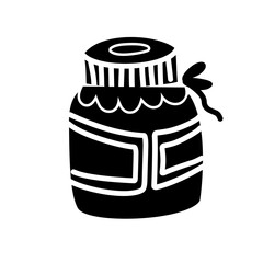 jar bottle silhouette icon