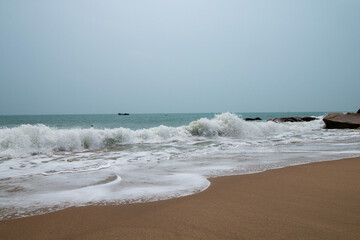 waves on the beach